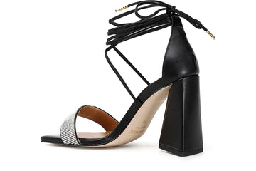 CafèNoir Donna Sandalo schiava con strass C1NA9170 Nero