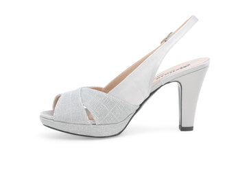 Melluso Donna Sandali Tessuto J585W-234480 Argento