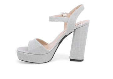 Melluso Donna Sandali Tessuto J611D-229799 Argento