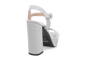 Melluso Donna Sandali Tessuto J611D-229799 Argento