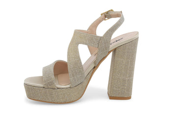 Melluso Donna Sandali Tessuto J613D-229689 Oro