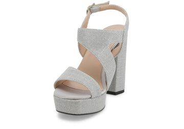 Melluso Donna Sandali Tessuto J613D-229690 Argento