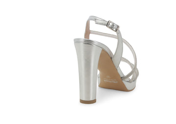 Melluso Donna Sandali Tessuto J624W-233598 Argento