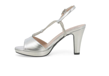 Melluso Donna Sandali Tessuto J629W-238532 Argento
