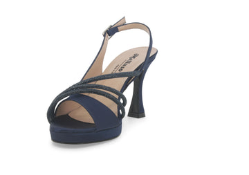 Melluso Donna Sandali Tessuto J643-233611 Blu
