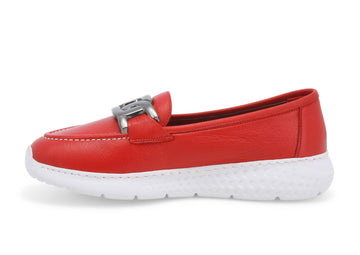Melluso Donna Mocassini Pelle K35218-222371 Rosso
