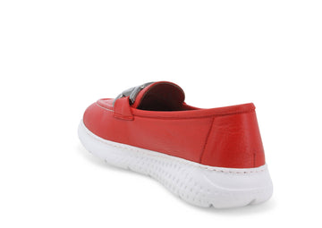 Melluso Donna Mocassini Pelle K35218-222371 Rosso