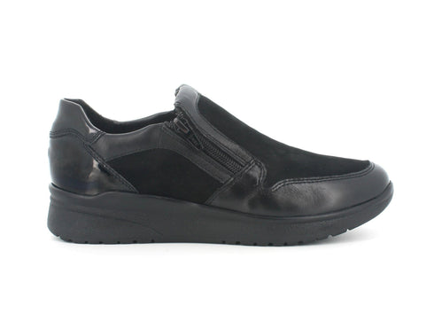 Melluso Donna Scarpe Basse Pelle Camoscio K55221BK-197368 Nero