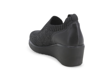 Melluso Donna Mocassini Tessuto K55345-221805 Nero