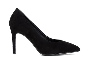 CafèNoir Donna Decollette in camoscio tacco 90 mm FNA511 Nero