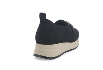 Melluso Donna Mocassini Tessuto R25075-227927 Nero