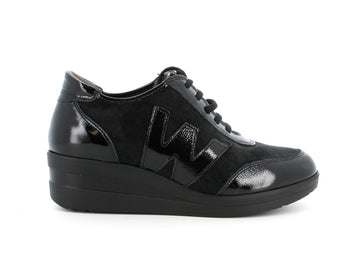 Melluso Donna Scarpe basse Camoscio Vernice R25843BK-182771 Nero