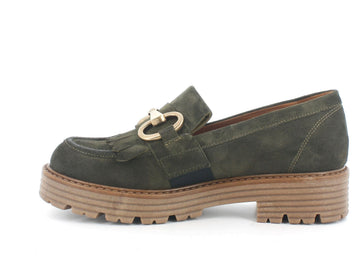 Melluso Donna Mocassini Camoscio R45345-207044 Verde
