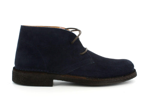 Melluso Uomo Polacchini Camoscio U15003A-205287 Blu