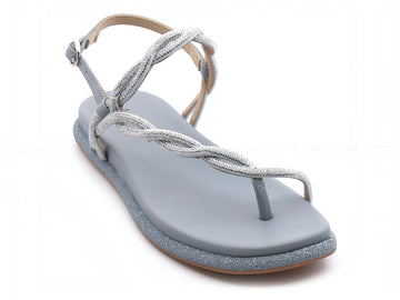Alma en pena sandali gioiello infradito donna grigio