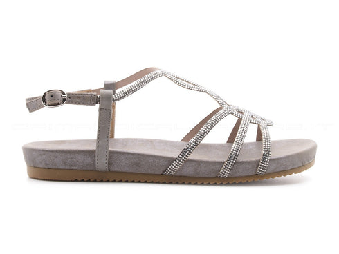 Alma en pena sandali con micro cristalli donna grigio