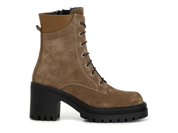 CafèNoir anfibi tacco alto tomaia camoscio marrone C1GA6410-M017
