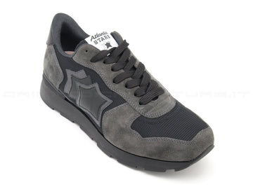 Atlantic-stars antares sneakers camoscio uomo grigio