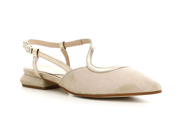 CafèNoir Ballerinas Spring Summer asymmetric cut Suede