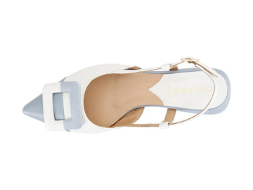 CafèNoir Ballerine Slingback con Accessorio bicolore Pelle