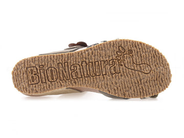 Bionatura ciabatte infradito animalier donna marrone