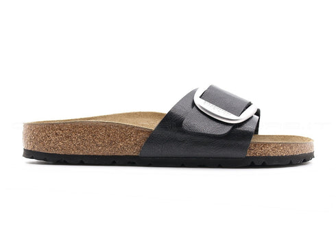 Birkenstock madrid ciabatte big buckle donna nero