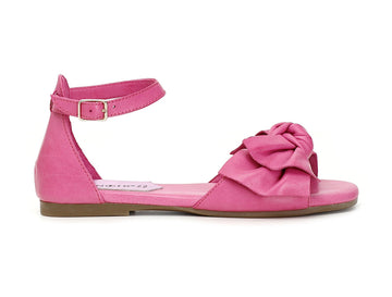 CafèNoir sandalo basso in pelle con nastro fuxia C1GG1060-V004