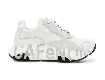 CafèNoir donna sneakers con accessorio in pelle bianca C1DA1170-W002