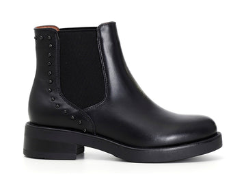 CafèNoir stivaletti donna chelsea in pelle nera C1EA1703-N001