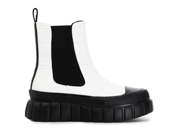 CafèNoir stivaletti chelsea invernali tessuto tecnico bianco C1DM9420-W001