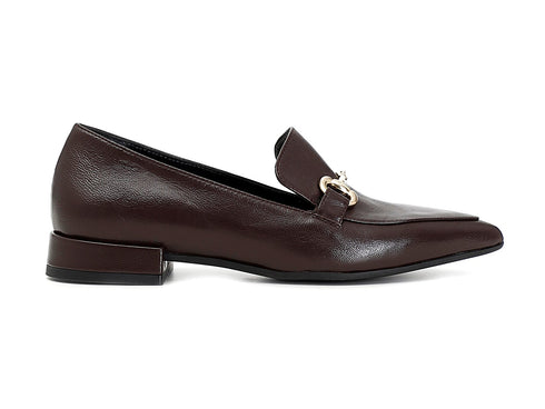 CafèNoir mocassino punta sfilata in nappa moro C1MA4010-M012