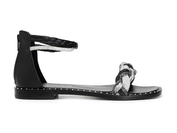 CafèNoir sandali bassi con tallone chiuso e con microstrass C1GE9130N007