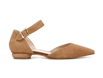 CafèNoir scarpa aperta ai lati con cinturino marrone chiaro C1ED5230-M007