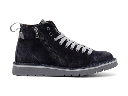 CafèNoir scarponcini uomo scamosciati blu scuro