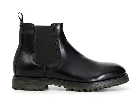 CafèNoir uomo stivaletti chelsea in pelle nera C1RS1002-N001