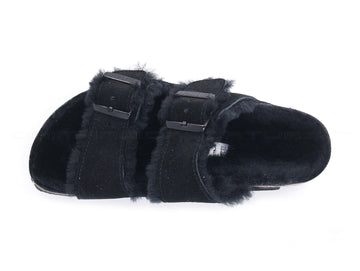 Birkenstock Arizona two buckle shearling suede