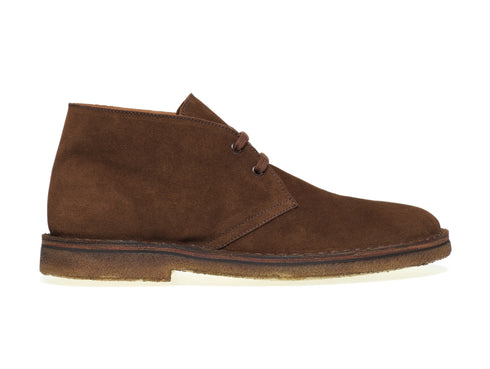 Frau uomo scarponcini desert boots camoscio marrone castagno 25C0