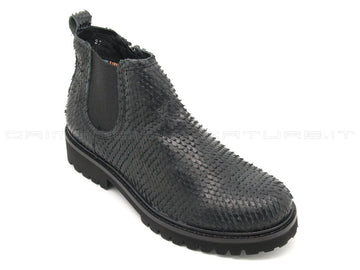 Felmini tronchetti python donna nero