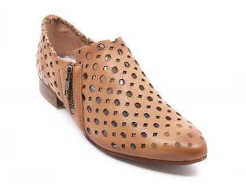 Felmini scarpe basse traforate estive donna cuoio