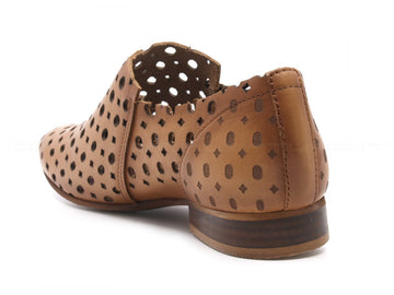 Felmini scarpe basse traforate estive donna cuoio
