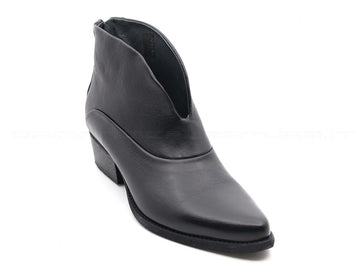 Felmini stivaletti con zip donna nero