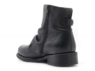 Felmini stivaletti con zip laterale donna nero