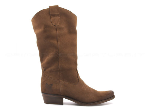 Felmini stivali texani donna marrone