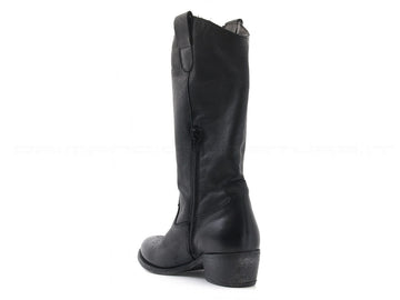 Felmini stivali texani donna nero
