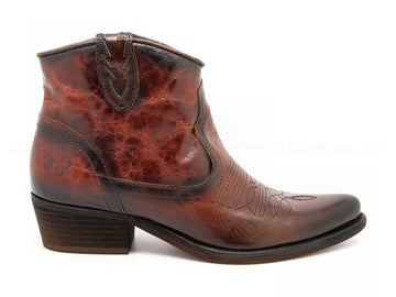 Felmini stivaletti texani vega art donna marrone
