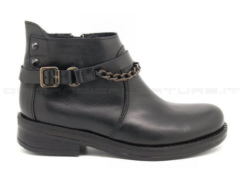 Felmini tronchetti con catena donna nero