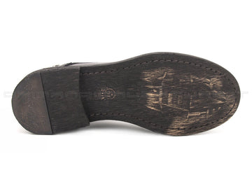 Felmini scarpe stringate con borchie donna nero