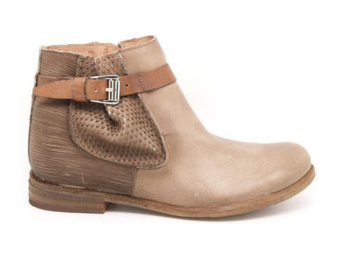 Felmini tronchetti con zip donna beige