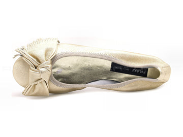 Frau ballerine estive con nastro donna oro