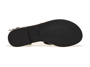 Frau animalier flat flip flops sandals in fabric